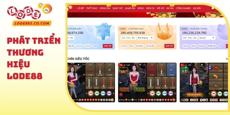 Phát triển thương hiệu Lode88